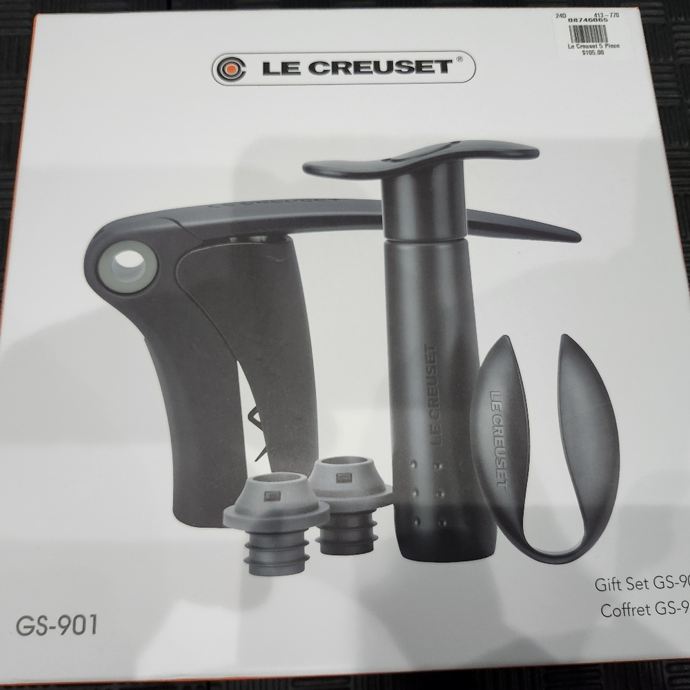 Le creuset gift set gs 901 5 piece wine set upc# 630870307420